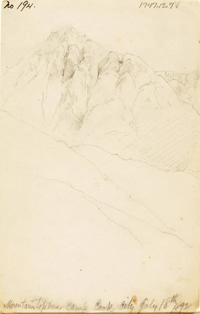 In Camp on Soda Butte Creek, Cook City by Thomas Moran, 1892 — digital art print download