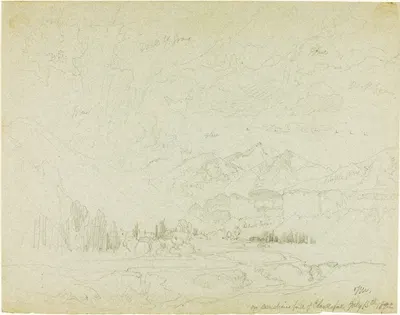 On Sunshine Fork of Clark's Fork by Thomas Moran, 1892 — digital art print download