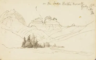 On the Soda Butte Creek by Thomas Moran, 1892 — digital art print download