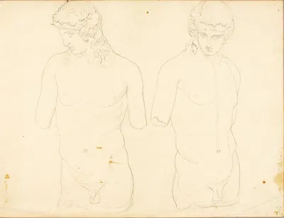 Eros (Vatican no. 250), two views by William Page — digital art print download