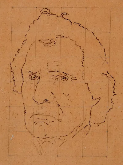 Head of an Elderly Man by William Page — digital art print download
