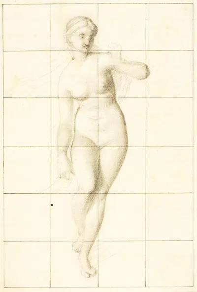 Venus Guiding Eneas and the Trojans to the Latin Shore (study of Venus) by William Page — digital art print download