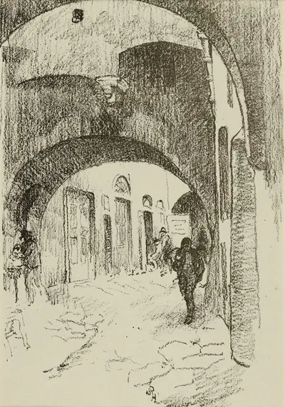 Arches, Via Strozzi by Уильям Пенхэллоу Хендерсон — digital art print download
