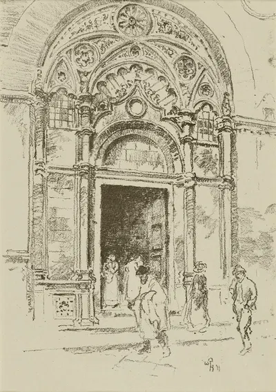 Door at San Michele by Уильям Пенхэллоу Хендерсон — digital art print download