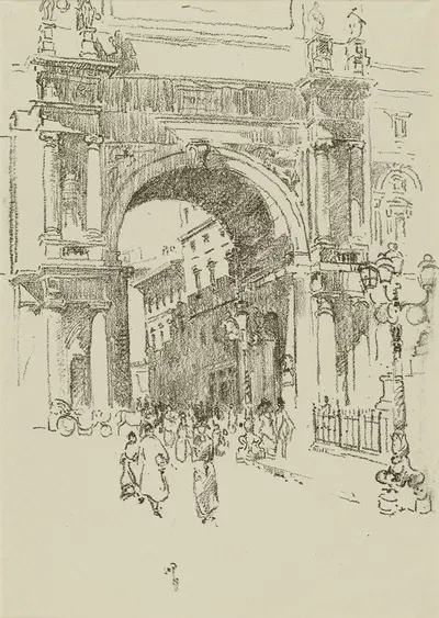Piazza Vitorio Emanuel by William Penhallow Henderson — digital art print download