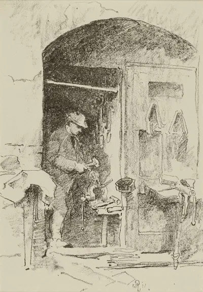 The Iron Worker by William Penhallow Henderson — digital art print download