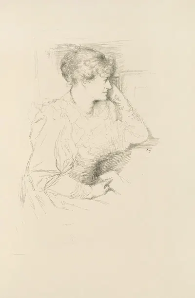 Miss Ellen Terry by Уильям Ротенштейн, 1898 — digital art print download