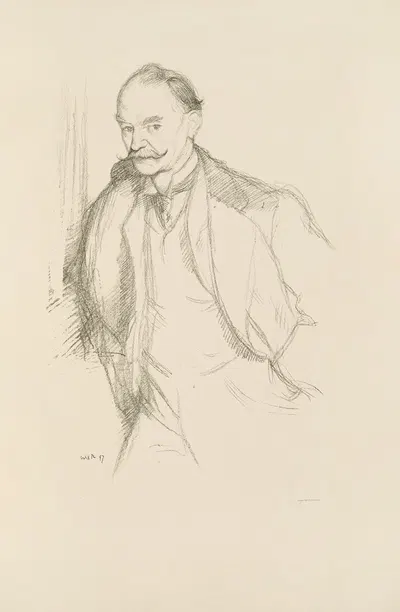 Mr. Thomas Hardy by Уильям Ротенштейн, 1898 — digital art print download