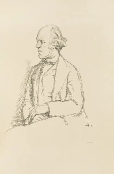 Mr. W. E. H. Lecky, P.C., M.P. by Уильям Ротенштейн, 1898 — digital art print download