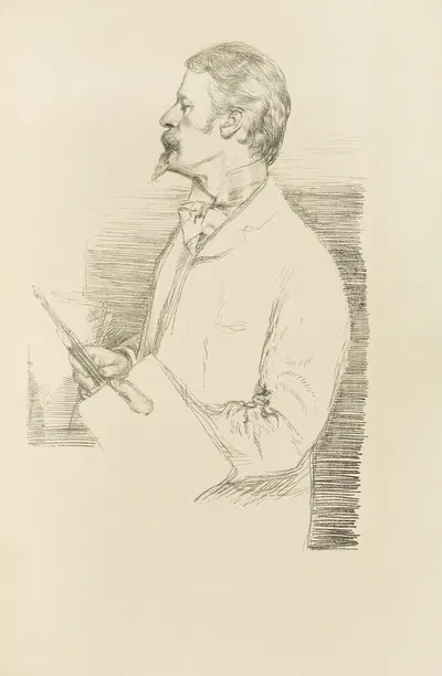 Mr. Walter Crane by Уильям Ротенштейн, 1898 — digital art print download