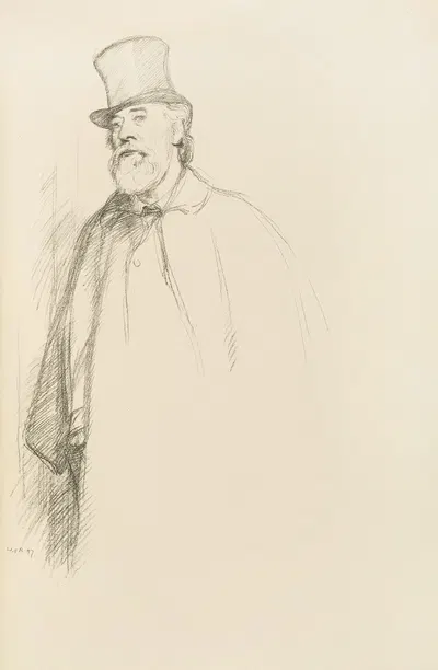 Prof. A. Legros by Уильям Ротенштейн, 1898 — digital art print download
