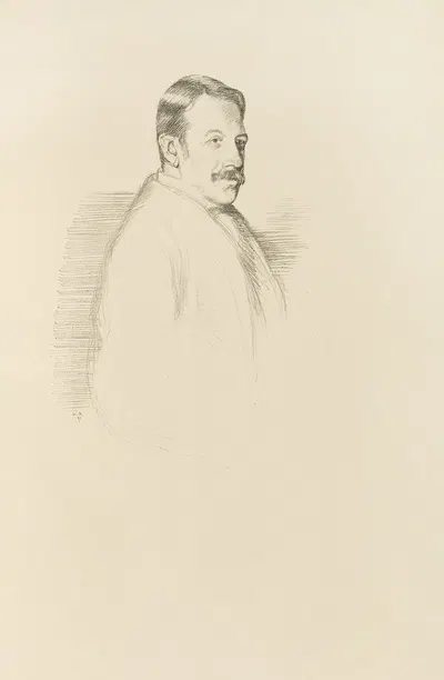 Prof. Charles Villiers Stanford by Уильям Ротенштейн, 1898 — digital art print download