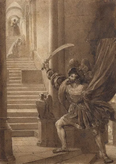 François I Brandishing a Sword by Александр Эварист Фрагонар — digital art print download