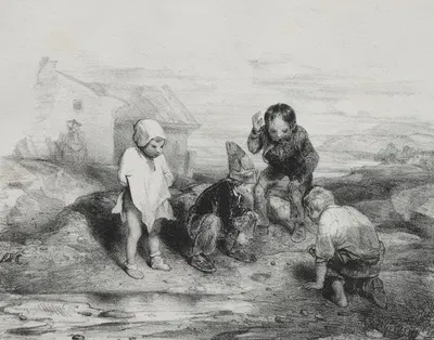 The Deciding Throw by Александр-Габриэль Декамп — digital art print download