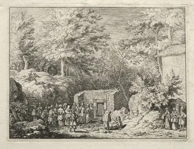 The Fourth Spring, The Spring at Sauvenière by Аллаерт ван Эвердинген, c. 1650 — digital art print download