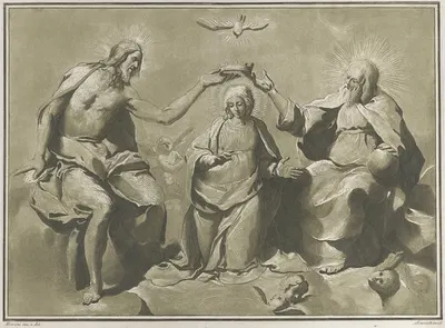 Coronation of the Virgin by Andrea Scacciati — digital art print download