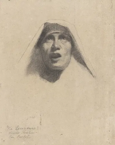 Nun by Аста Нёррегаард, 1887 — digital art print download