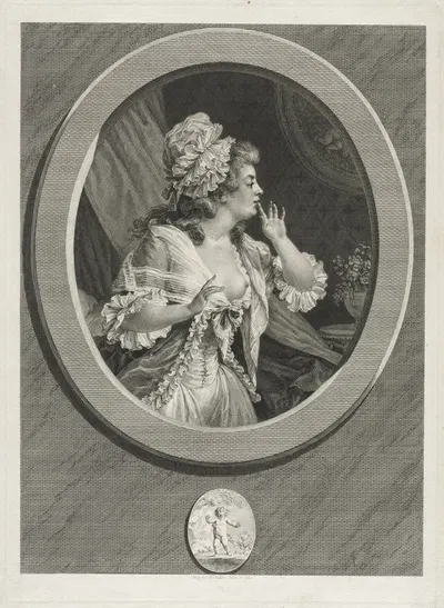 At Least Be Discreet by Augustin de Saint-Aubin, 1789 — digital art print download