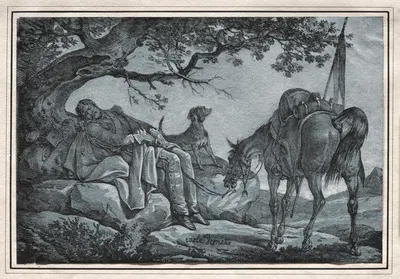 The Sleeping Soldier by Carle Vernet, c. 1820 — digital art print download
