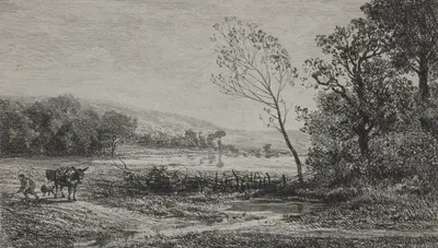Autumn by Шарль Франсуа Дюбини, 1848 — digital art print download