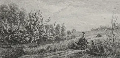 Springtime by Шарль Франсуа Дюбини, 1857 — digital art print download