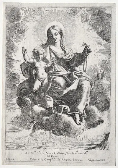 Madonna of the Rosary by Domenico Maria Canuti — digital art print download