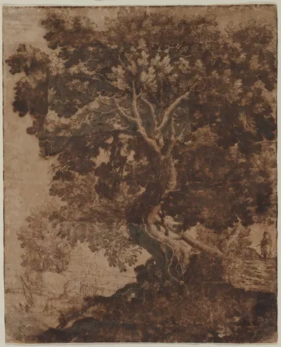 Tree in a Landscape by Ercole Bazicaluva — digital art print download