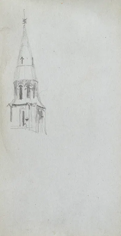 Church Spire by Ernest Meissonier — digital art print download