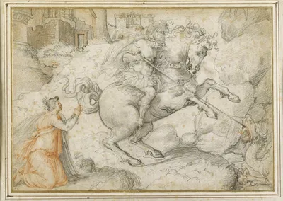 St. George and the Dragon by Франческо Сальвяти — digital art print download