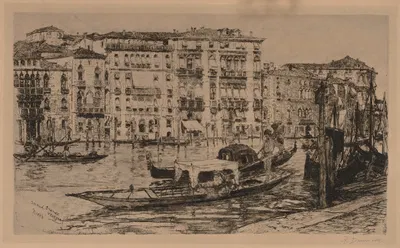 Grand Canal, Venice by Фрэнк Дювенек, 1889 — digital art print download
