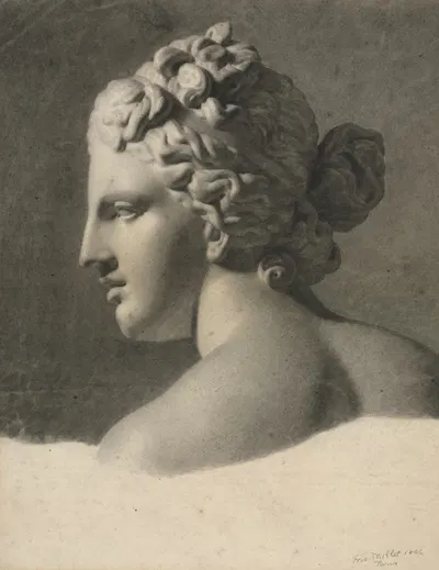 Study of a Plaster Cast (a la bosse) by Frederic Millet, 1806 — digital art print download