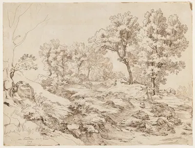La Serpentara near Olevano by Фридрих Преллер Старший, 1829 — digital art print download