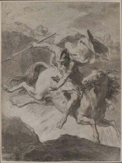 Death of Marcus Curtius by Гаэтано Гандольфи, 1799 — digital art print download