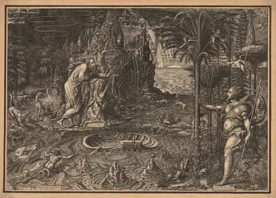 Allegory of Life by Giorgio Ghisi, 1561 — digital art print download