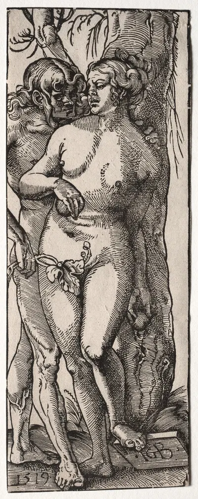 Adam and Eve by Hans Baldung, 1519 — digital art print download