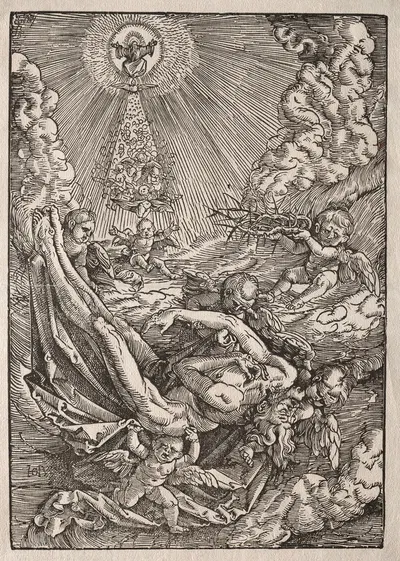 Christ Carried to Heaven by Angels by Hans Baldung — digital art print download