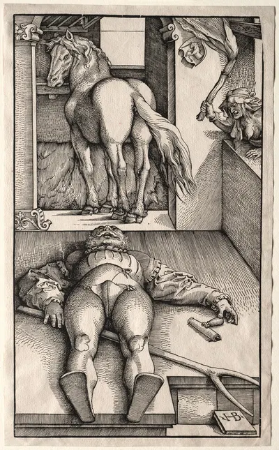 The Bewitched Groom by Hans Baldung — digital art print download