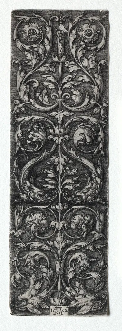 Ornament Design with Fishes by Генрих Альдегревер, 1552 — digital art print download
