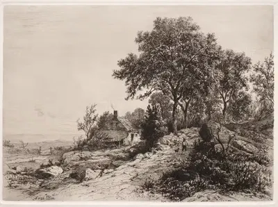Коттедж у моря by Хендрик Дирк Круземан ван Эльтен, c. 1885 — digital art print download