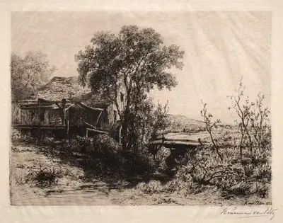 Заброшенная мельница by Хендрик Дирк Круземан ван Эльтен, 1883 — digital art print download