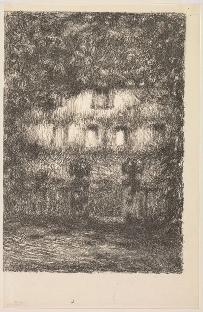 The House in Moonlight by Анри Ле Сиданер, 1909 — digital art print download