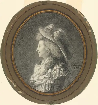 Woman in Profile, Turned to the Left by Анри-Пьер Данлю, 1784 — digital art print download