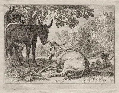 Donkeys by Herman van Swanevelt — digital art print download