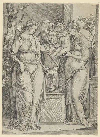 The sacrifice to Priapus by Jacopo de' Barbari — digital art print download
