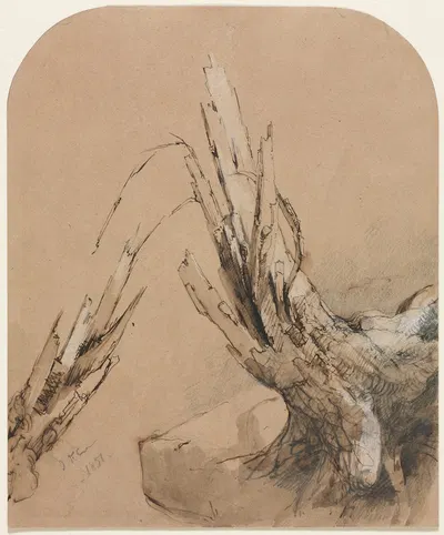 A Blasted Tree by Джаспер Фрэнсис Кропси, 1851 — digital art print download