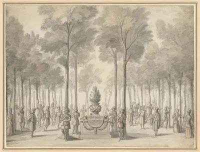 Design for the Divertissement from 'La Pastorale' (First Entrée of the opera-ballet 'Les Muses' by Danchet and Campra) by…