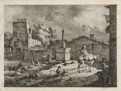Вид на Сен-Андоль by Жан-Жак де Буассье, 1774 — digital art print download