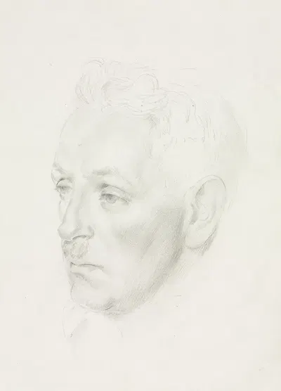Man's Head by Jean Ulen — digital art print download