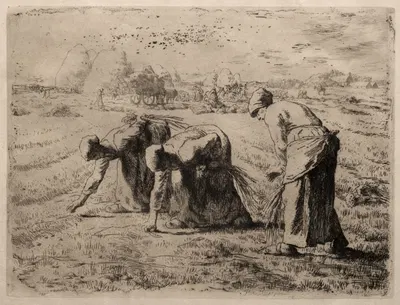 The Gleaners by Жан-Франсуа Миле — digital art print download