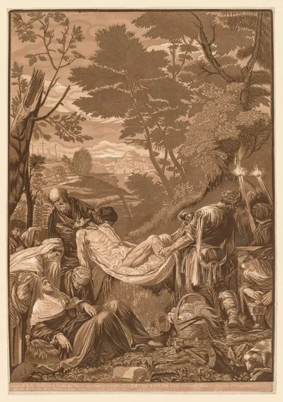 Entombment of Christ by John Baptist Jackson — digital art print download